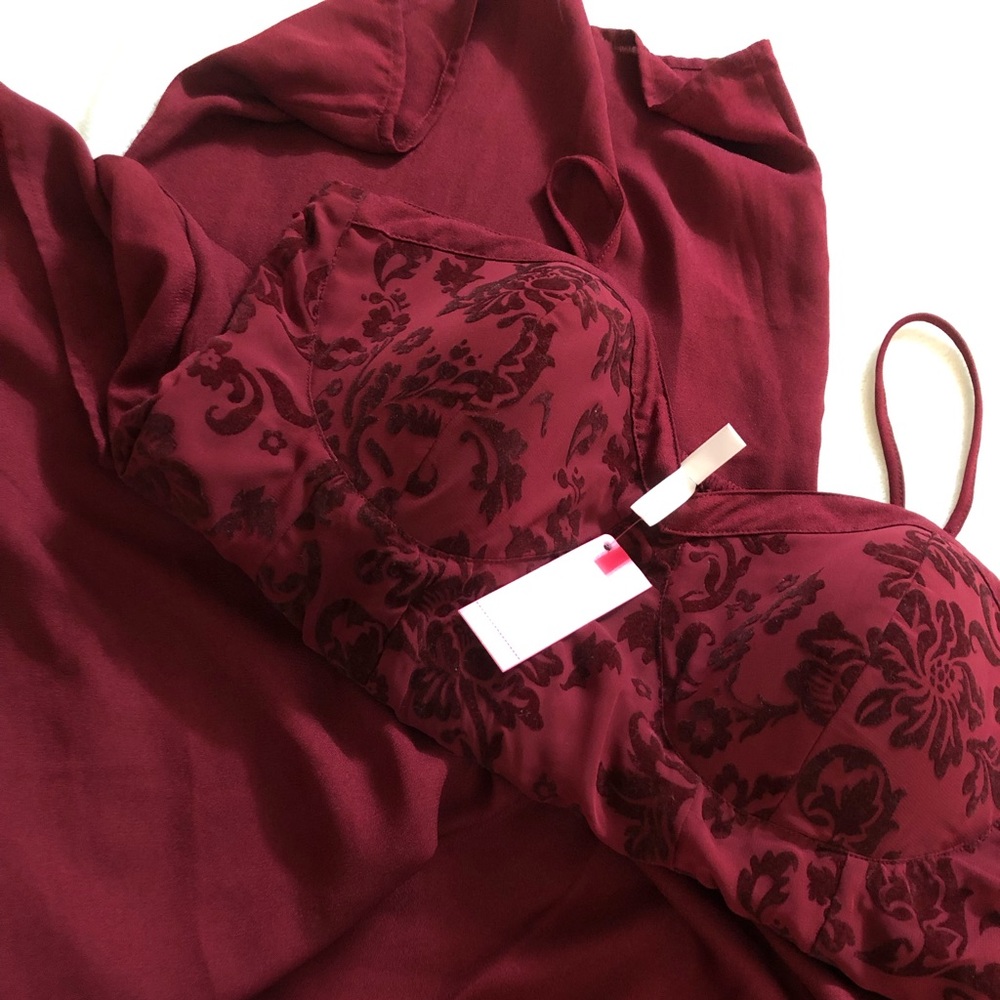 Maroon Pant Romper